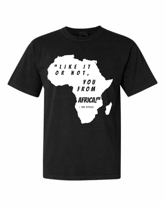 “Like it or Not, You from Africa” tee